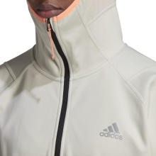 adidas Bluza do biegania Half-Zip X-City Cold.Rdy aluminium szary damski